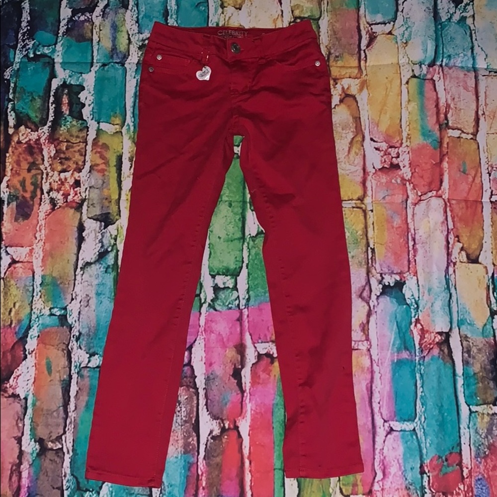 Red Celebrity pink jeans! NEVER WORN!
